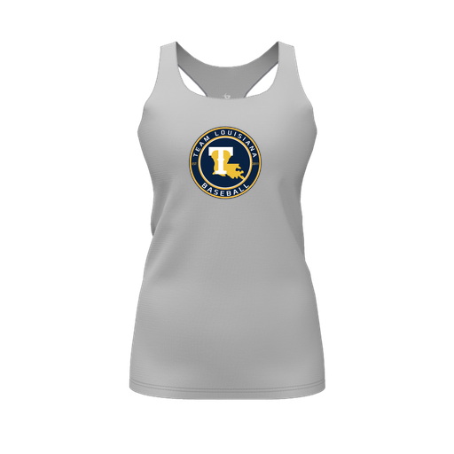 [FT0TRBGY-FYS-LOGO1] Decker Racerback Tank Top (Female Youth S, Gray, Logo 1)