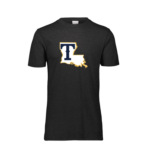 [FTSCUBBK-YS-LOGO2] Decker Youth Tri-Blend T-Shirt - Short Sleeve (Youth S, Black, Logo 2)