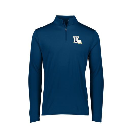 [2787.065.XS-LOGO2] Ladies Dri Fit 1/4 Zip Shirt (Female Adult XS, Navy, Logo 2)