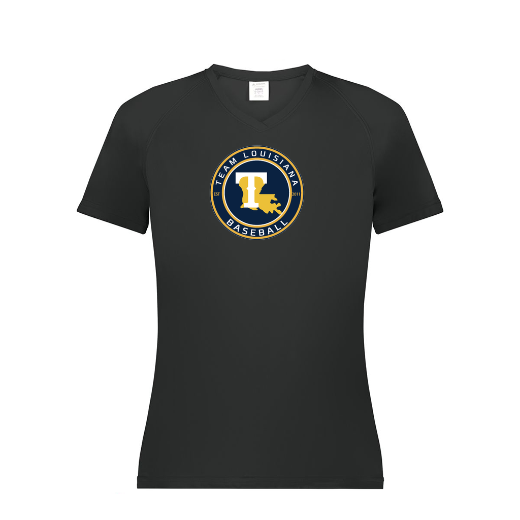 Ladies Smooth Sport V-Neck T-Shirt