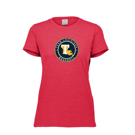 [FTSCUBRD-FAXS-LOGO1] Decker Women's Tri-Blend T-Shirt - Short Sleeve (Female Adult XS, Red, Logo 1)
