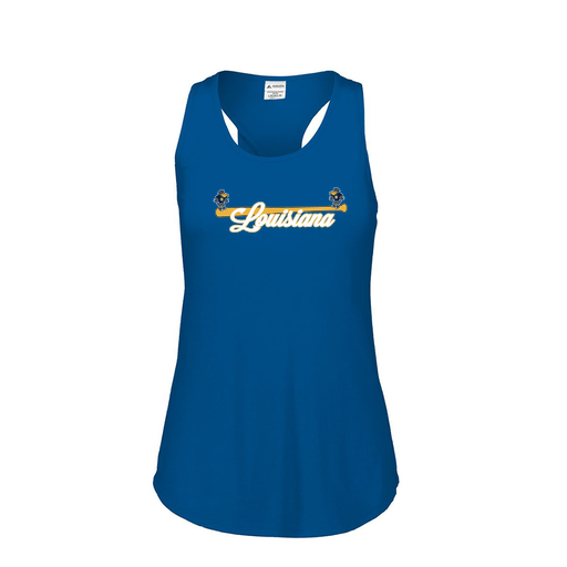 [3078.U55.S-LOGO3] Ladies Tri Blend Tank Top (Female Adult S, Royal, Logo 3)