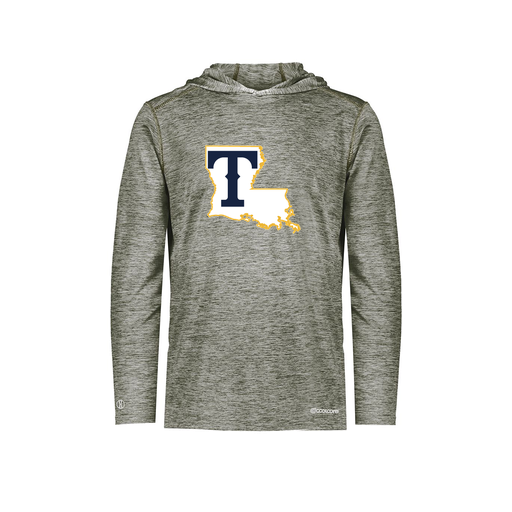 [FOLHCGGY-AS-LOGO2] Decker Men's Charge Hoodie (Adult S, Gray, Logo 2)