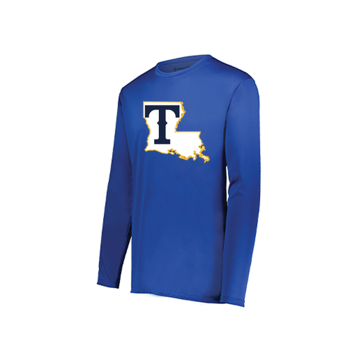 [222822.060.XS-LOGO2] Men's LS Smooth Sport Shirt (Adult XS, Royal, Logo 2)