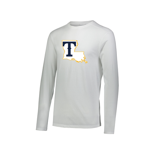 [FTLCUBWH-AXS-LOGO2] Men's LS Ultra-blend T-Shirt (Adult XS, White, Logo 2)